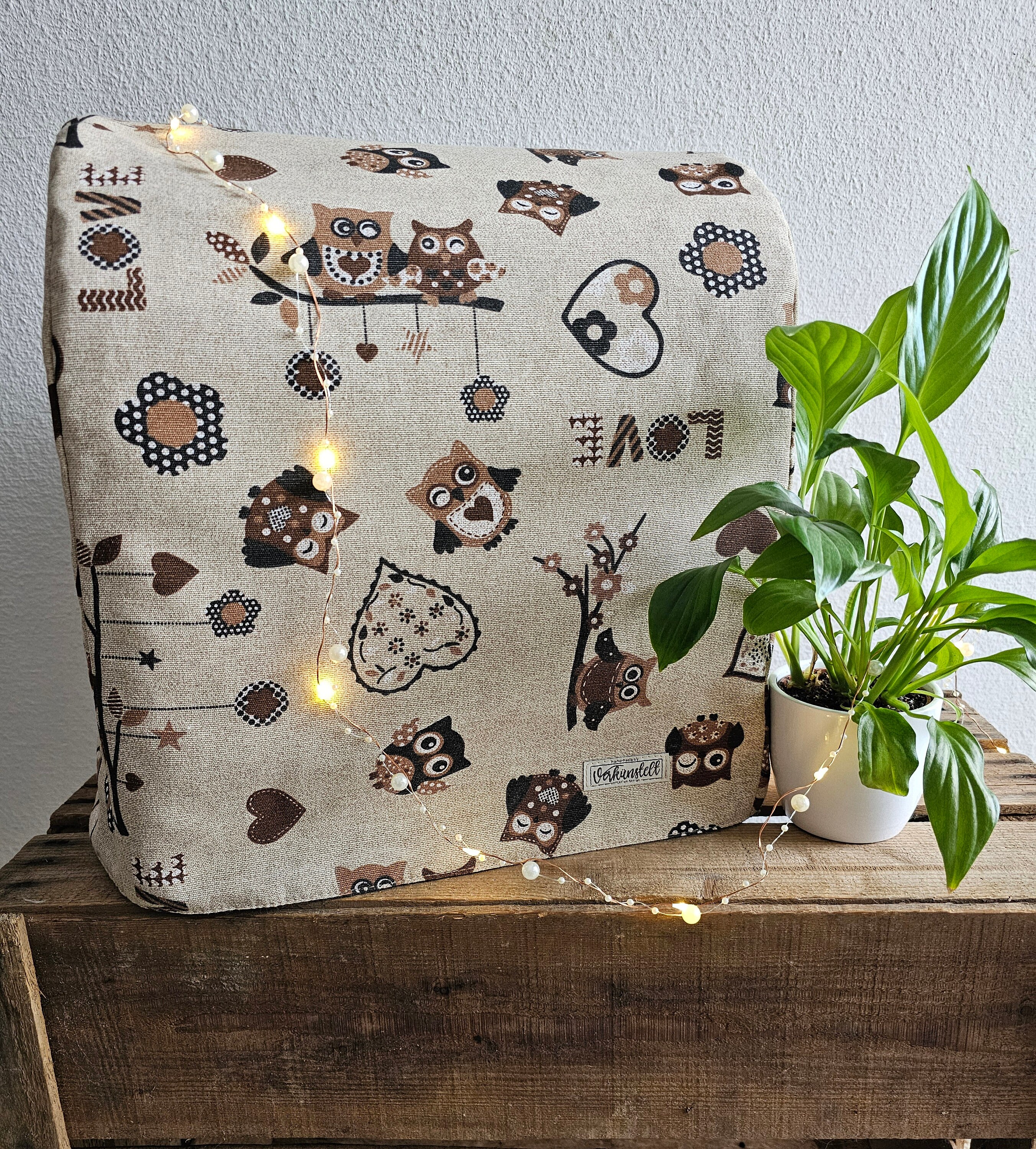 Protective cover for Thermomix TM5 / TM6 - cover, 2-layer in "lovely Owls"