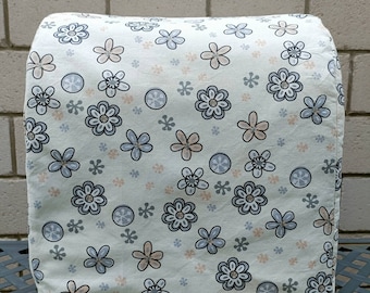 Schutzhülle / Abdeckhaube / Cover, 2-lagig  - "beige flowers", für Bosch MUM5