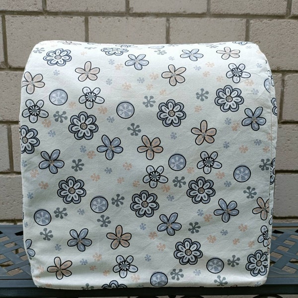 Schutzhülle / Abdeckhaube / Cover, 2-lagig  - "beige flowers", für Bosch MUM5