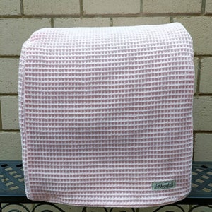 Protective cover for Thermomix TM5 / TM6 - cover, 2-ply in &quot;Waffle pique light pink&quot;