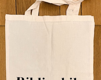 Tote Bag | Jute Bag | Cotton - Book Bag, "Bibliophile", Bookfans, Shopper, Booktok, Booklover