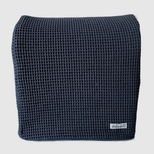 Protective cover for Thermomix TM5 / TM6 / TM31 - cover, 2-layer - in &quot;Waffle Piquet black&quot;