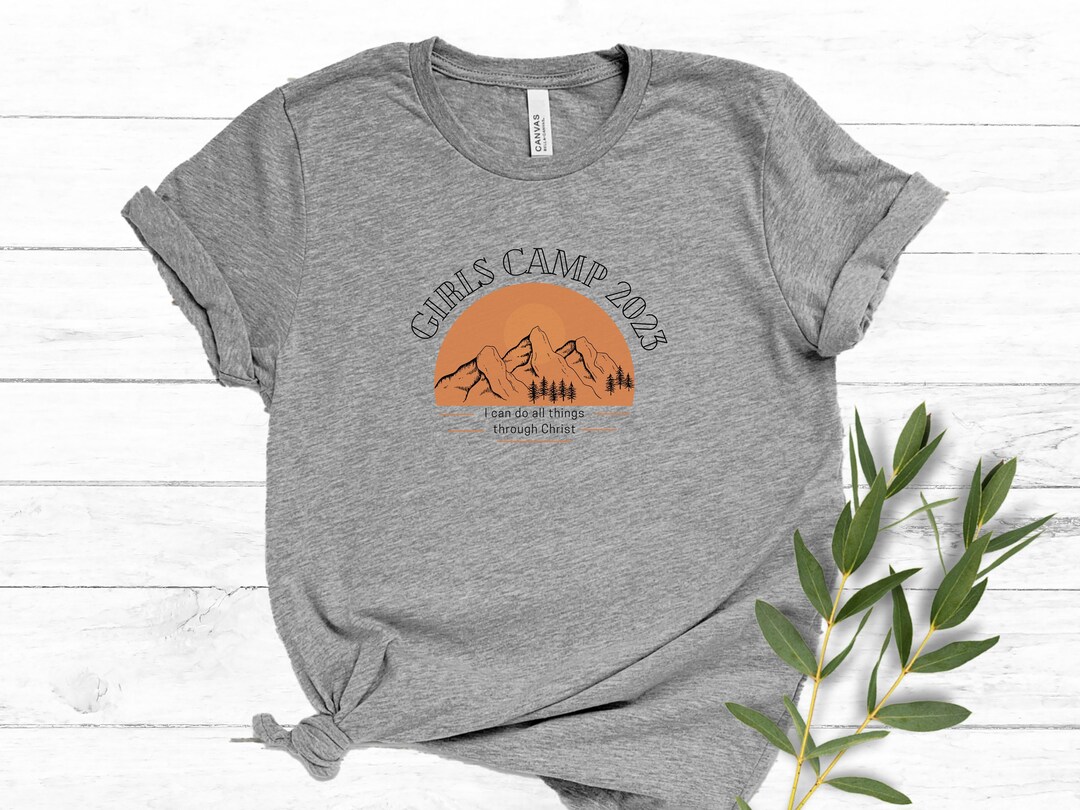 Girls Camp Shirt LDS Young Women Camp Shirt Camping Tshirt Etsy