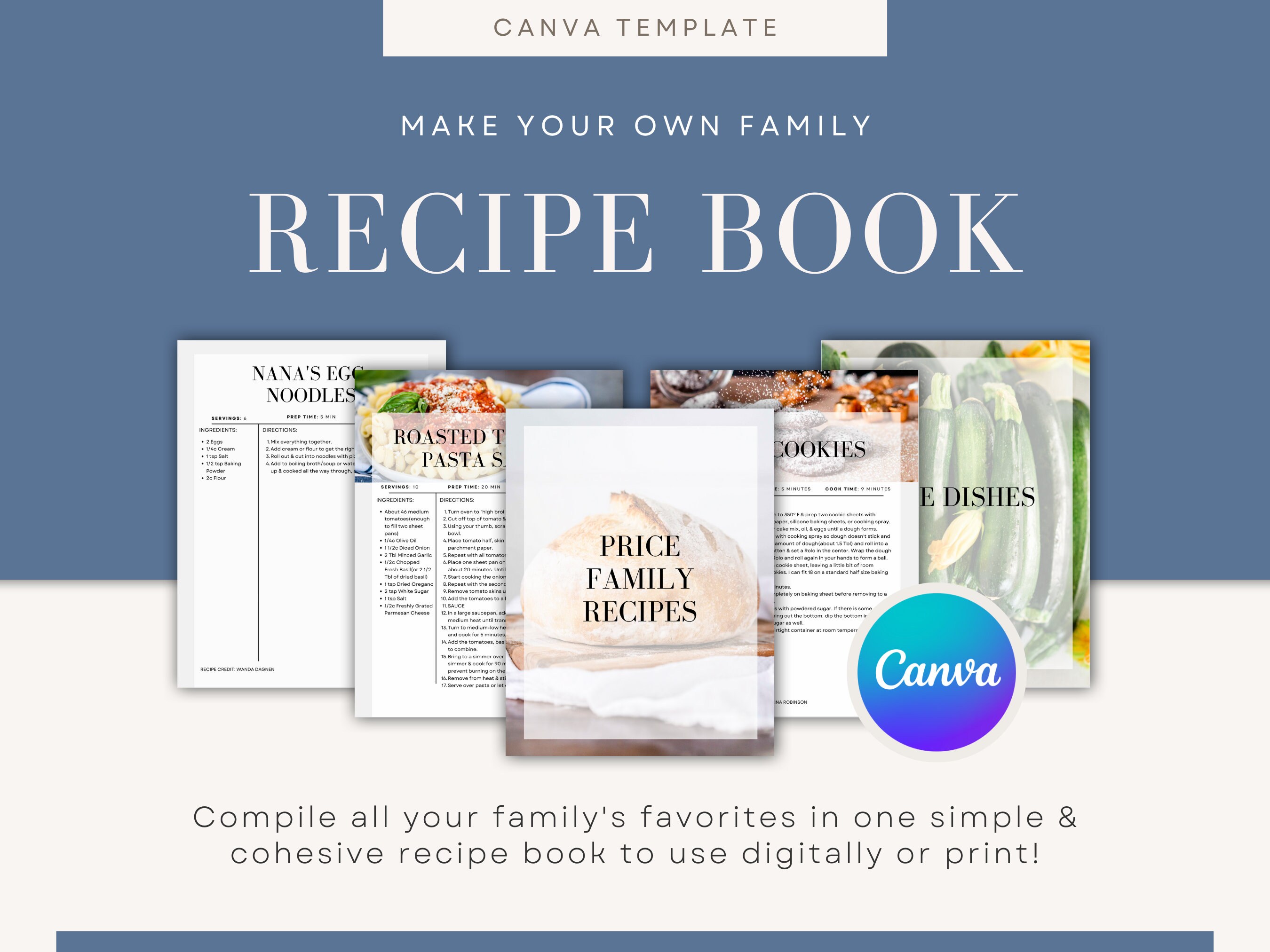 DIY Family Recipe Book {Free Template}