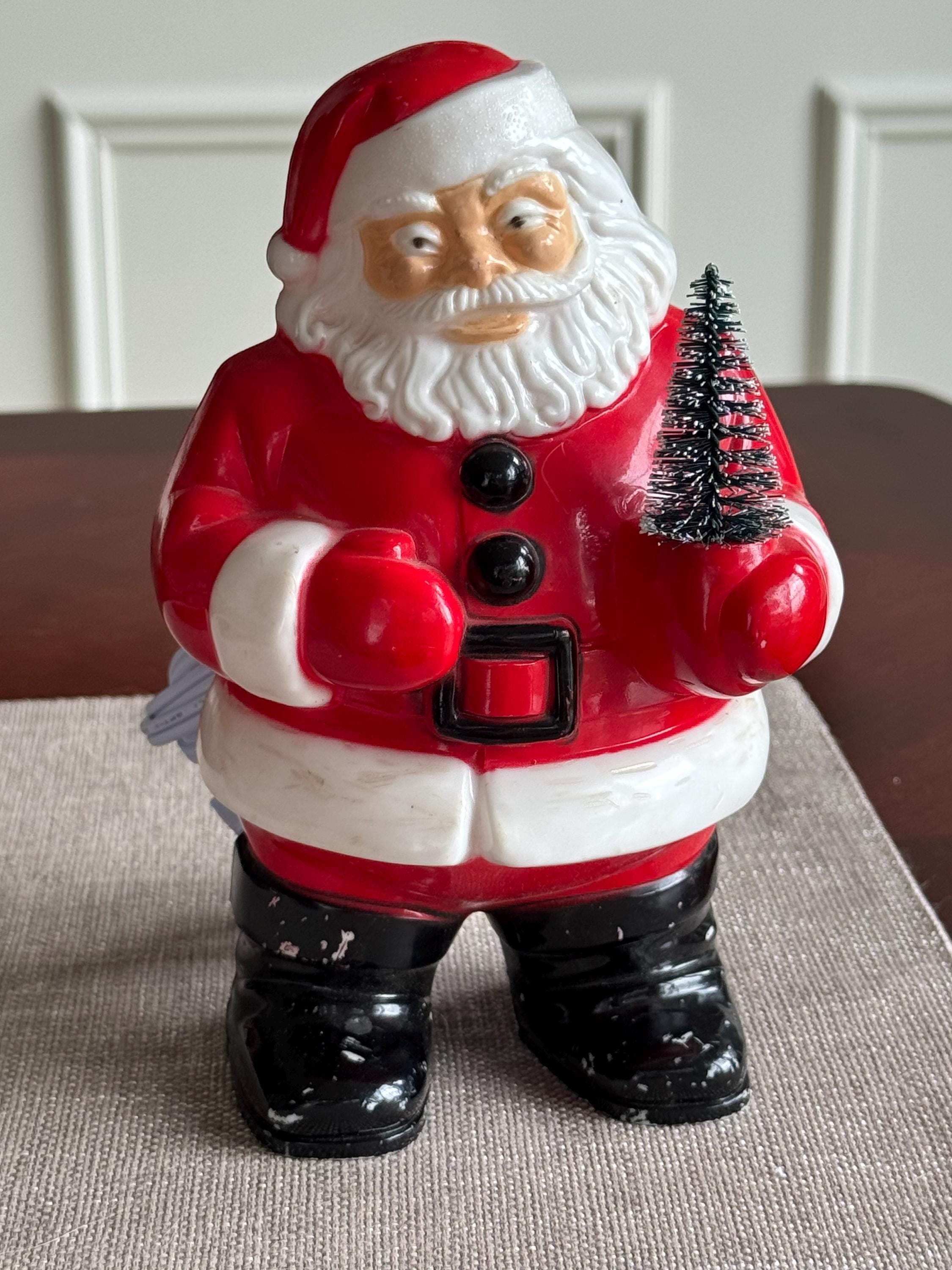 Vintage Light up Santa Claus - Etsy