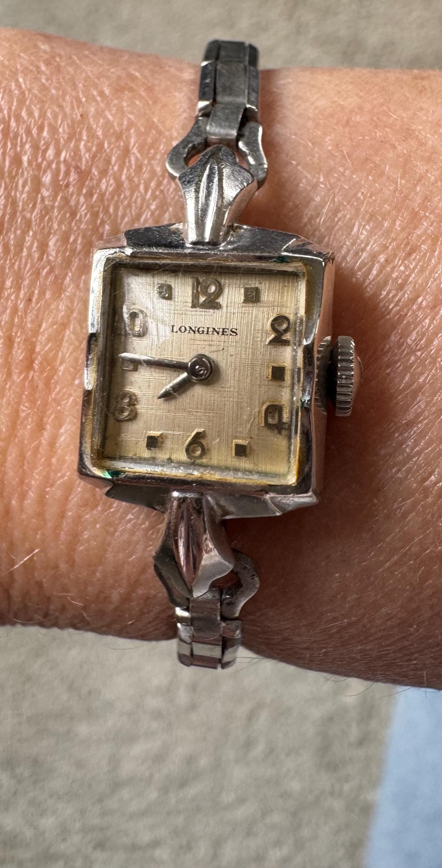 Vintage Longines Wittnauer 10k Gold GF Mens Watch date 1960