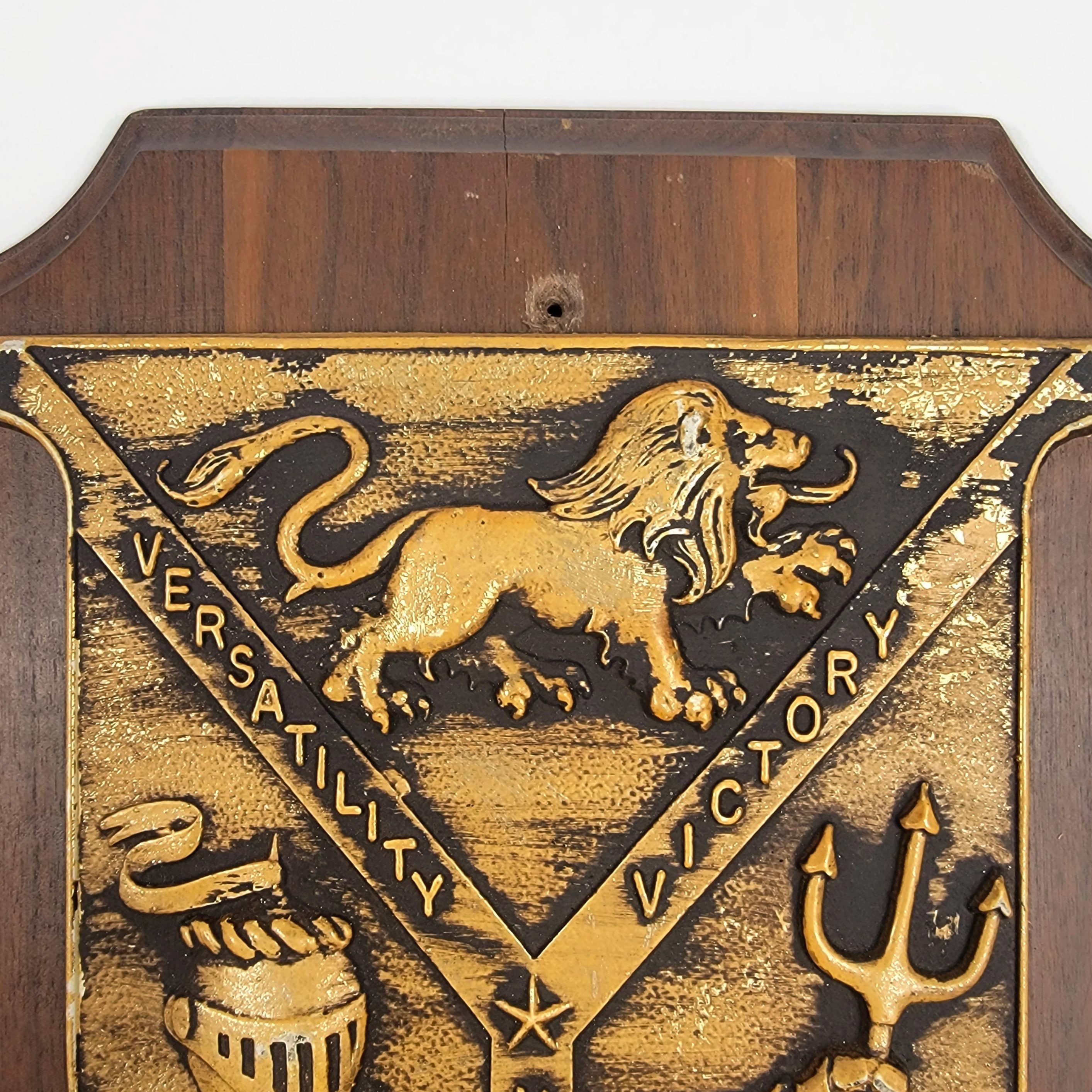 USS Jesse L. Brown FF1089 Wooden Plaque 1970S Commodore Etsy