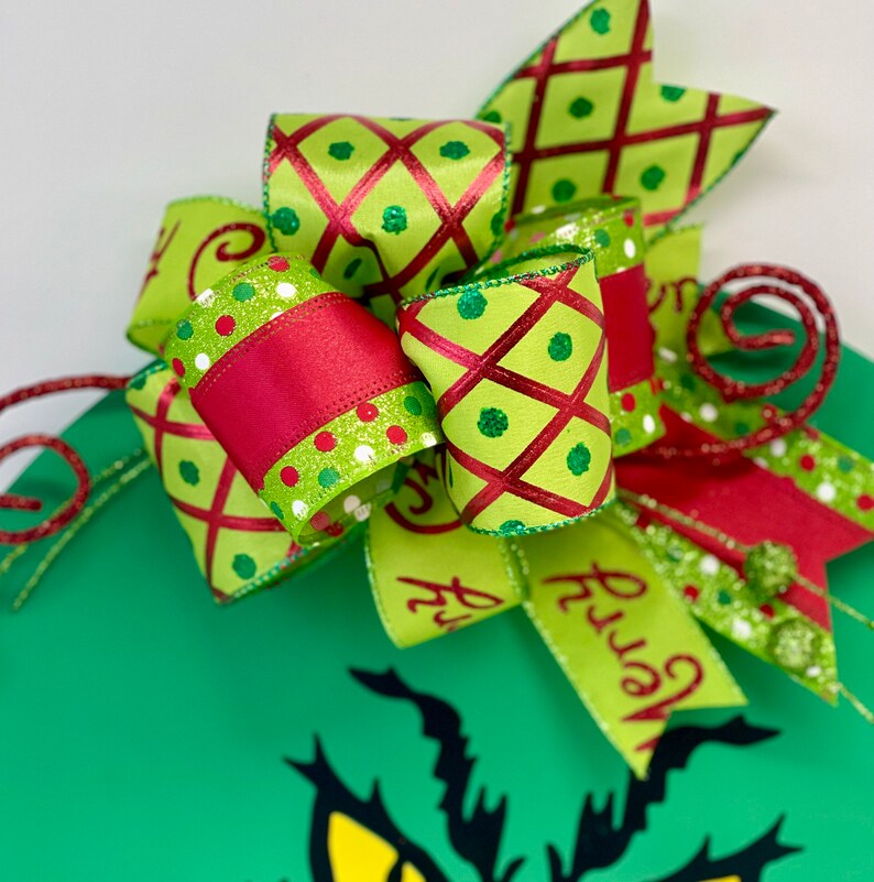 16 Grinch/face Door Hanger Etsy
