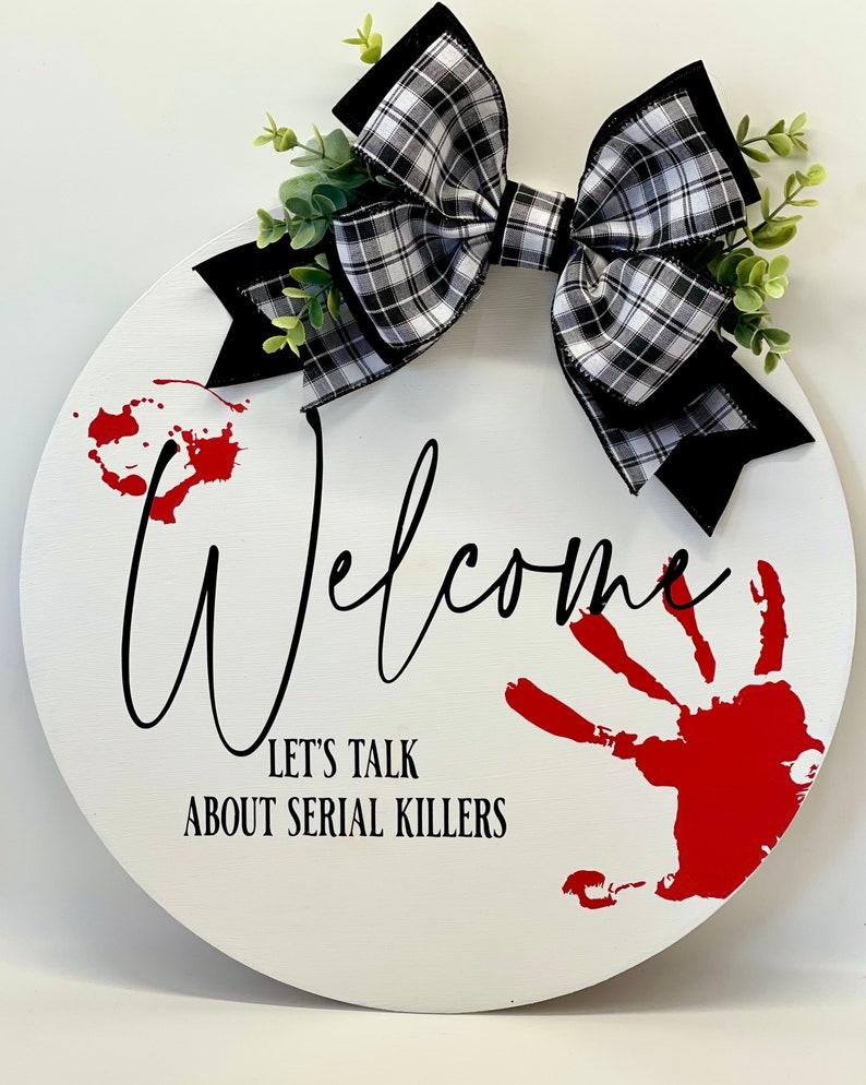 16 Serial Killers Door Hanger Horror Decor Halloween Etsy