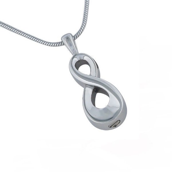 Infinity Cremation Jewelry Stainless Steel, Stainless Steel Jewelry, Cremation Jewelry for Ashes