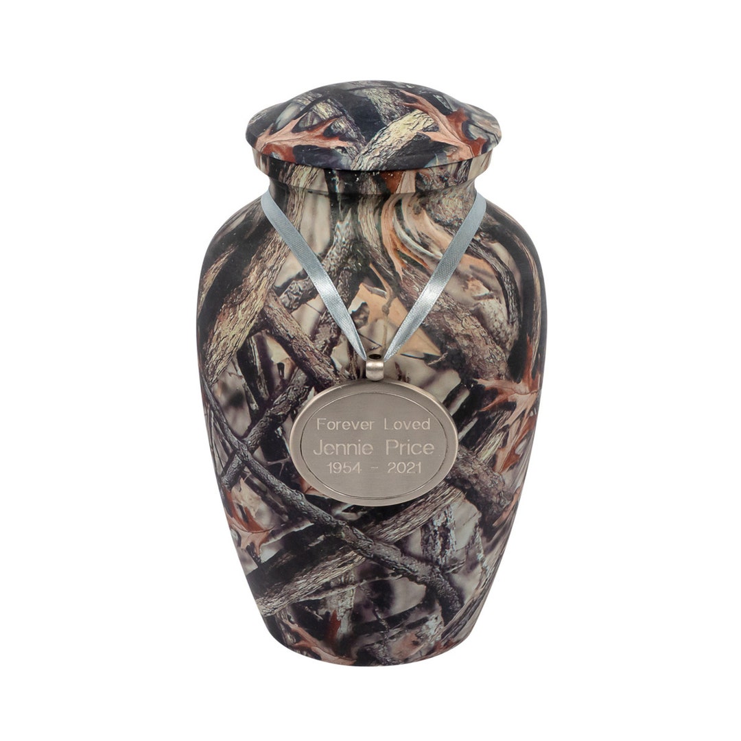Custom Engraved Lost Camo Cremation Urn for Ashes Medium Etsy