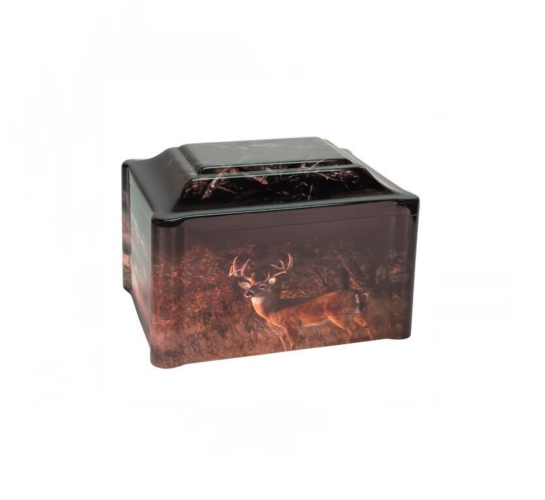 Wildlife Panoramic Cultured Marble Cremation Urn Adult Size Cremation