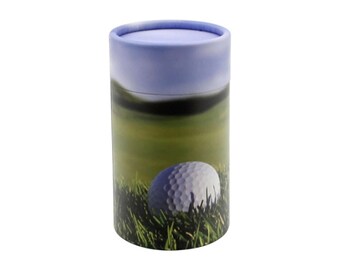 Golf Scattering Tube - Extra Small, Biodegradable Cremation Urn for Ashes, Extra Small Sized Cremation Urn, 5.25 Inches High