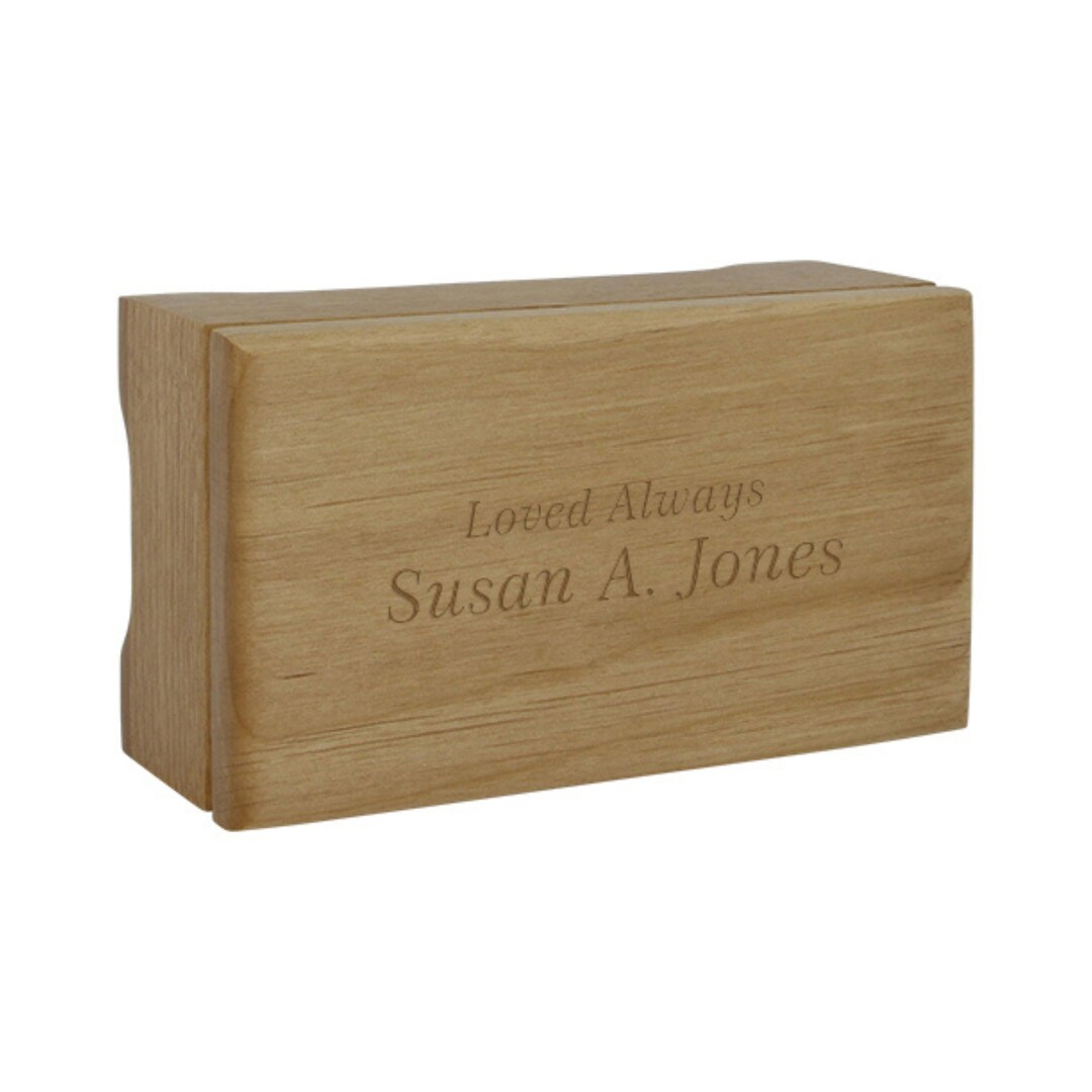 Engraved Concord Alder Keepsake Urn Box Small Wooden Box for Etsy