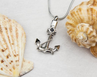 Anchor Cremation Jewelry Pendant, Stainless Steel Jewelry, Cremation Jewelry for Ashes