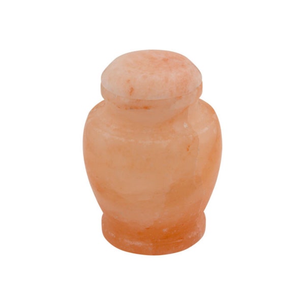 Carpel Himalayan Rock Salt Extra Small Biodegradable Urn for Ashes, Earth Friendly Urn for Ground or Sea Burial, Eco Urn for Ashes