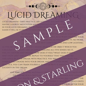 Lucid Dreaming Guide for Book of Shadows // Digital Coven