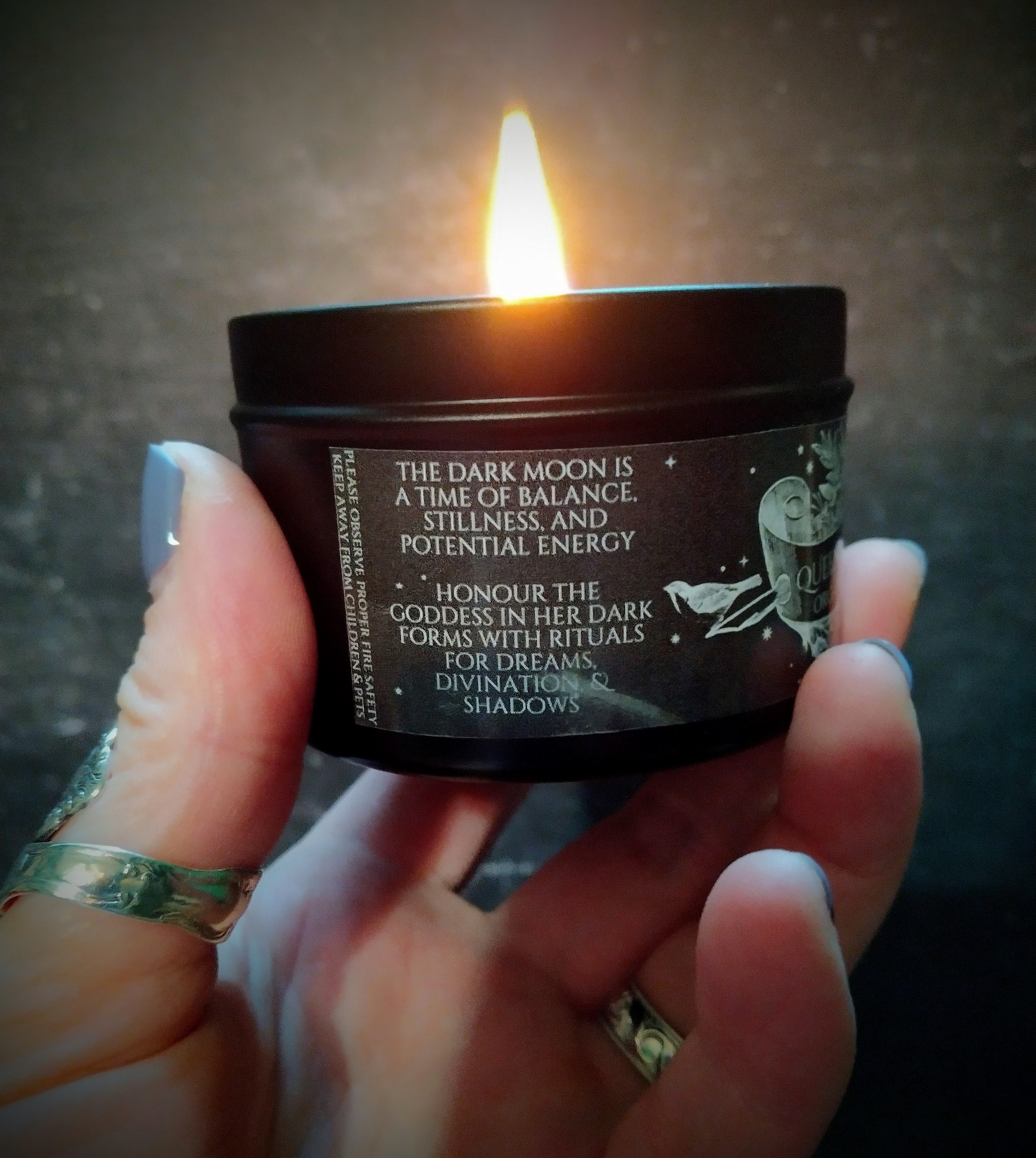 Dark / Full Moon Scented Candles for Ritual Spells Meditation Etsy