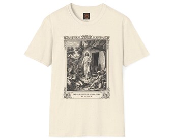 Resurrection of Christ T-Shirt | Vintage Biblical Illustration