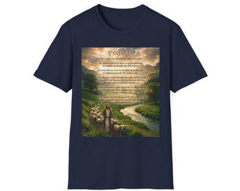 Psalm 23 Scripture T-Shirt | Christian Faith Prayer Tee