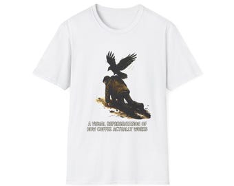 How Coffee Works Illustration T-Shirt | Humorous Caption