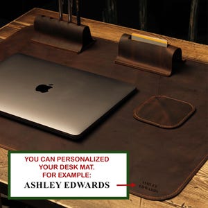 personalized desk mat