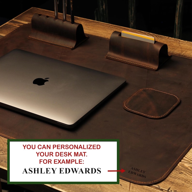 personalized desk mat