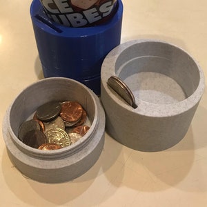 Car Change Piggy Bank for Cup Holder (STL FILE - DIGITAL)