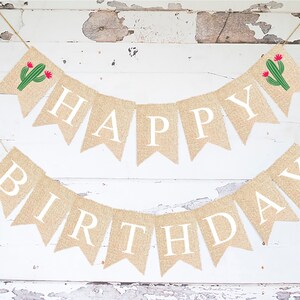 Fiesta Birthday Party Decor, Cactus Happy Birthday Banner, Cactus Birthday Party Decor, Fiesta Happy Birthday Banner, Fiesta Party Printable