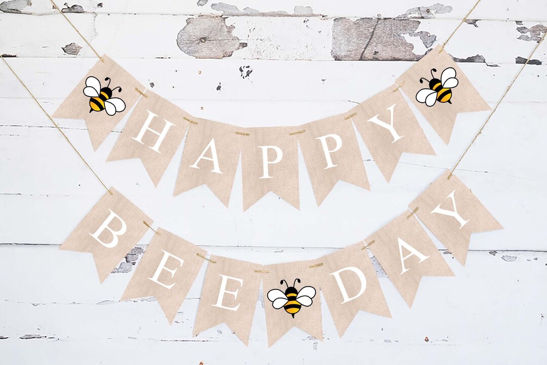Bumble Bee Decorations, Bee Birthday Party Decorations, Happy Bee Day ...