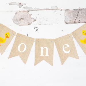 Duck One Banner, boerderij eerste verjaardag Party Decor, Duck Birthday Party Decor, boerderij eerste verjaardag, boerderij 1e verjaardag Party Decor afdrukbaar