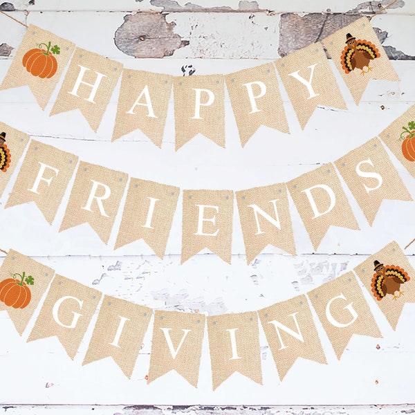 Printable Friendsgiving Banner Etsy