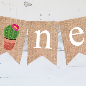 Pink Cactus One Banner, Fiesta First Birthday Party Decor, Kaktus Geburtstagsbanner, Kaktus Banner, Fiesta Party Dekorationen Printable