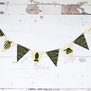 Army Decor, Cardstock Military Camo Images Banner, Army Men Banner, Military Party Banner, Camouflage Banner, Army Birthday Banner Printable