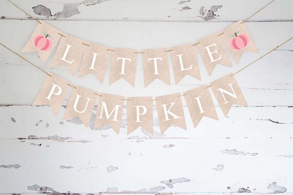 Little Pumpkin Banner, Watercolor Pumpkin Decor, Fall Birthday Party Decoration, Fall Baby Shower Decor, Pumpkin Party Garland Printable