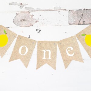 Lemon One Banner, Summer 1st Birthday Party Decor, First Birthday Party Decorations, Lemonade Party Decor, Lemon Birthday Party Printable