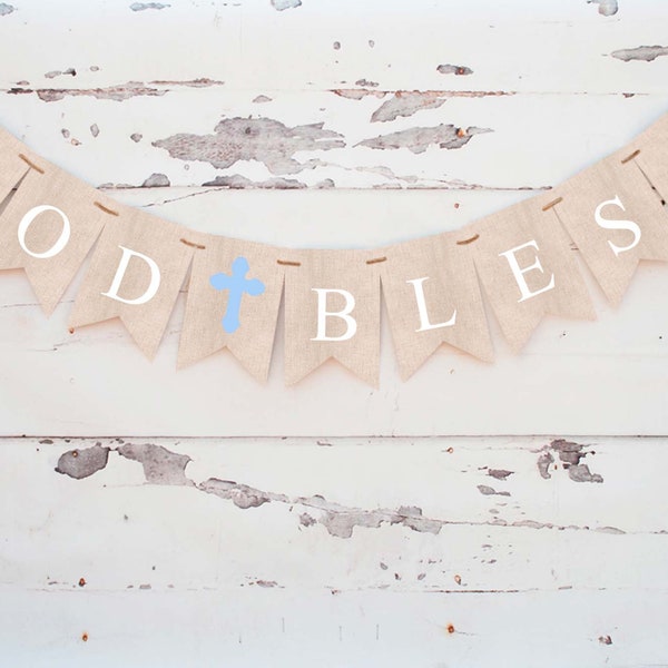 God Bless Banner Printable - Etsy