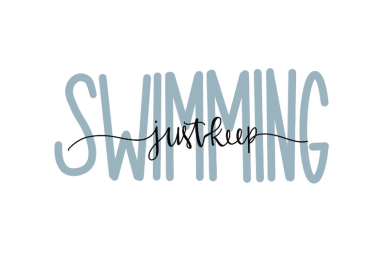 Swimming Cursive Colleen Hoover Book Stickers - Etsy
