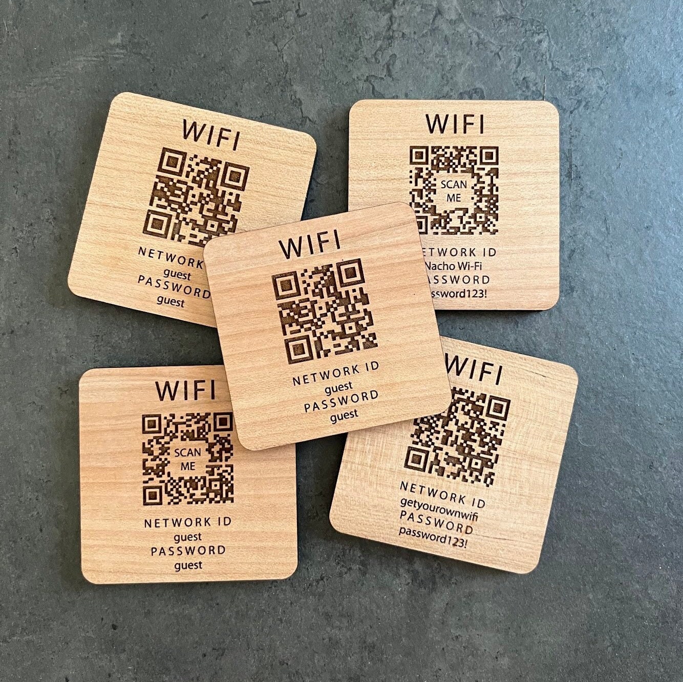 Wifi Password Sign Wifi QR Magnet QR Code Scanner Guest Wifi Password ...