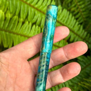 Sea Turtle-vulpen op maat | Kitless-vulpen | Handgemaakt | Cipres #6 | Perfect cadeau