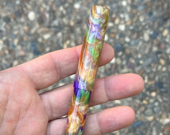 Handmade Fountain Pen | Harlequin | Bock #6 Nib