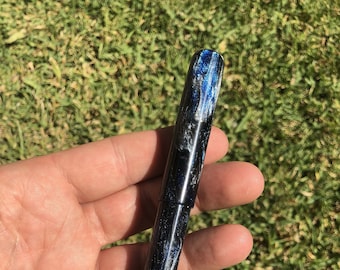 Handmade Fountain Pen | Queen City Silver | Bock #6 Nib