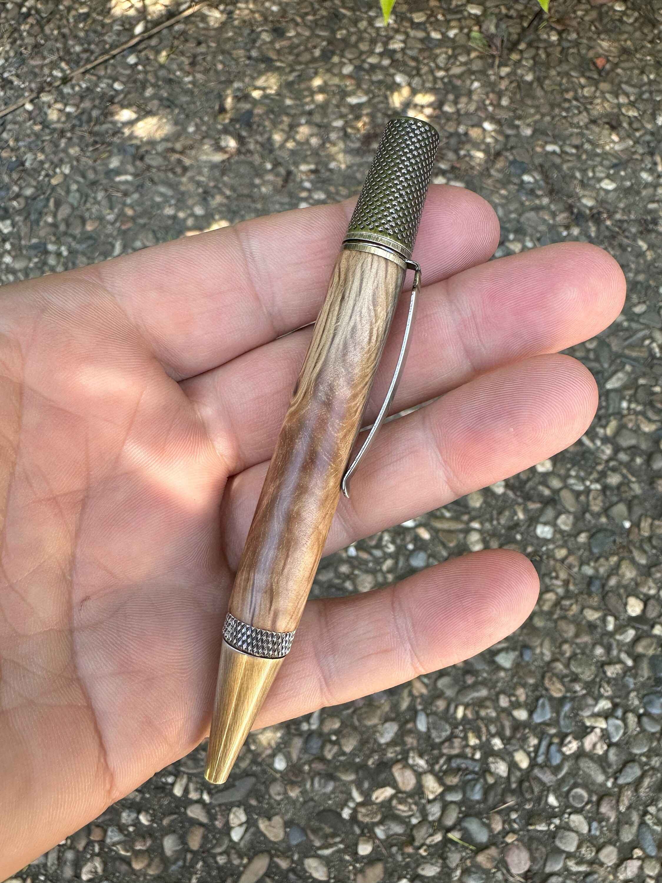 Twist to Open Rustic Pen