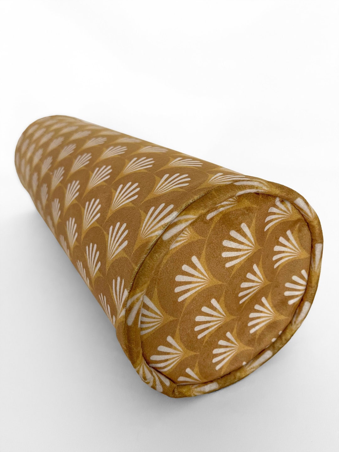 Velvet Round Bolster Cushion Custom Size Ergonomic Cylinder Etsy