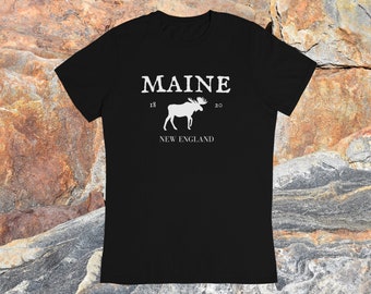 Maine Moose 1820 New England T-shirt