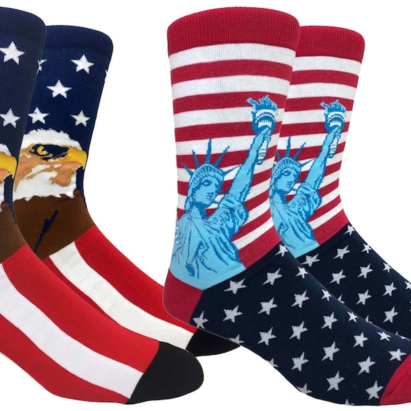USA Nation Funny Crazy Socks For Men Women Teens Novelty Print Best Gifts Socks