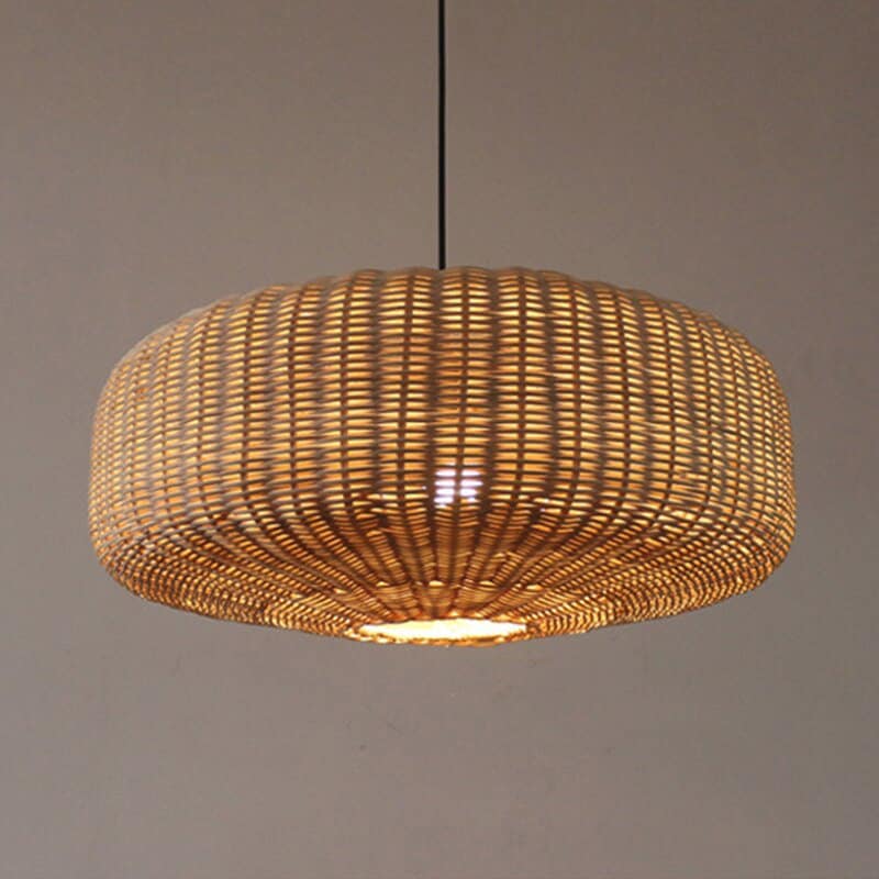 Rattan Hand-woven Chandelier Pendant Lamp Shade With Fixture | Etsy