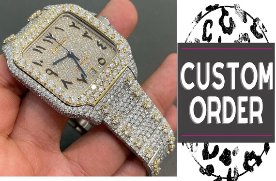 VVS Moissanite Diamond Fully Iced Out 