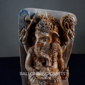 Carved miniature lord ganesha figurine mammoth, Hand carved lord ganesha statue home decoration, Hand carved god ganesha sculpture altar