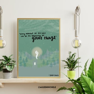 Pilates Art: Printable Wall Poster Perfect For Pilates Studios and Spaces | Joseph Pilates Quote Wall Decor